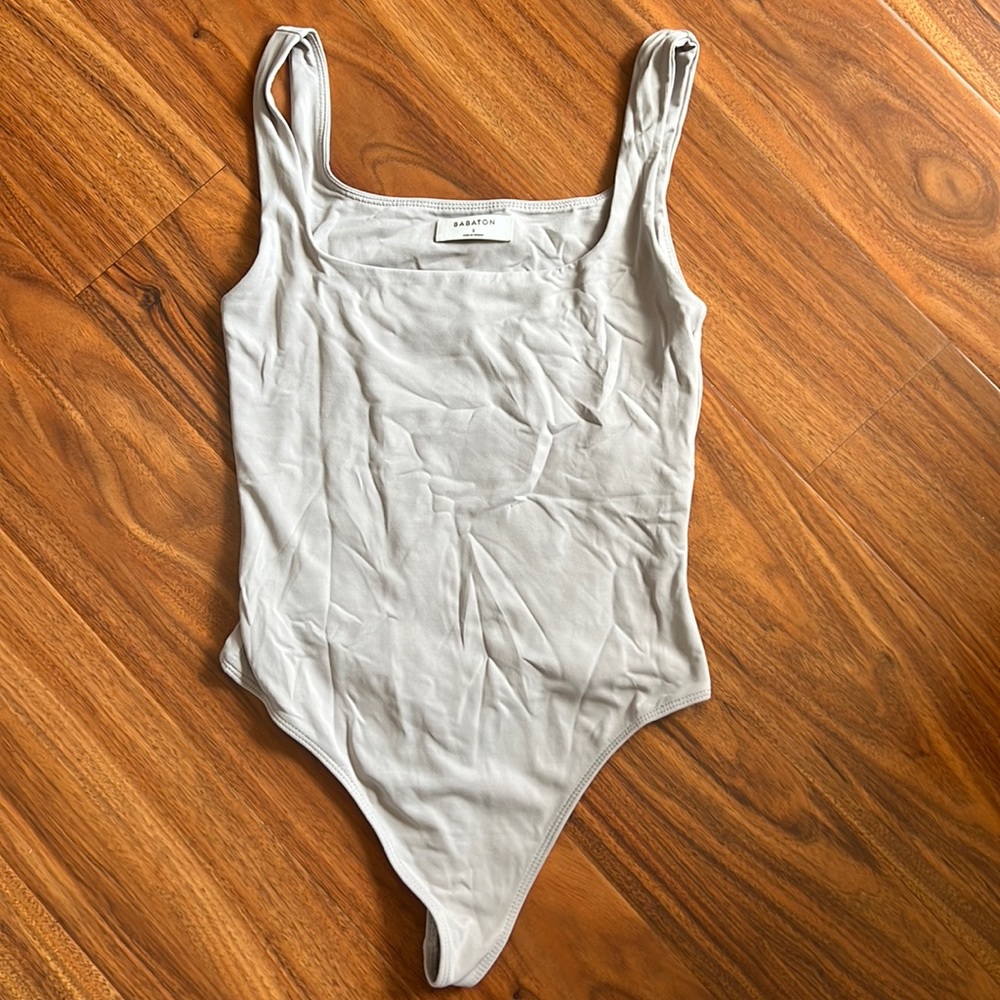 Aritzia- Babaton Contour Tank Body Suit in Gray